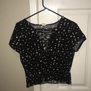 Black crop top